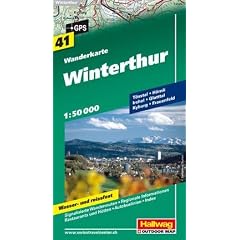 Winterthur 1 : 50 000: T�sstal, H�rnli, Irchel, Glattal, Kyburg, Frauenfeld. Wanderkarte 41 (Hallwag-Karten)