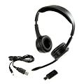 PC Radio Stereo Headset Headphones Earphones / 2.4 GHz Wireless / 10 m Transmission Distance / Headset + Microphone + Wireless Stick (Macbook Air Macbook Pro iMac mit Mac OS Lion Leopard/ PCs mit Linux Ubuntu/ Windows 7 XP PC, iPad 3 with Hebron Camera Connection Kit - detects new hardware automatically. If not detected, please try different USB port.)