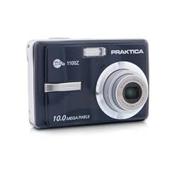 Praktica DPix 1100Z Digitalkamera (10 Megapixel, 3-fach opt. Zoom, 6,4 cm (2,5 Zoll) Display, Tasche) dunkelblau