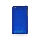 CASETRONICS Dark Blue Snakeskin Hard Shell Case for Apple iPhone 3G / 3GS