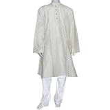 Kurta Pyjama Silk and Cotton Blend Hand Stitch Clothing