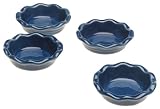 Emile Henry Miniature Pie Dishes, Set of 4, Azure Blue