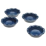 Emile Henry Miniature Pie Dishes, Set of 4, Azure Blue by Emile Henry