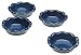 Emile Henry Miniature Pie Dishes, Set of 4, Azure Blue
