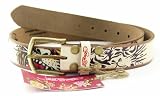 Ed Hardy - Ed Hardy By Christian Audigier Classic Tiger In Off White Women's Belt EH3102