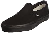 Vans Men’s VANS CLASSIC SLIP-ON SKATE SHOES 9 (BLACK/BLACK)