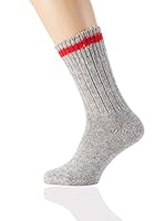 Spaio Calcetines Deportivos (Gris / Rojo)