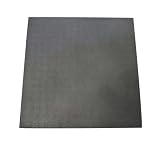 RUBBER-CAL ECO-SPORT INTERLOCKING RECYCLED RUBBER FLOOR TILE – COAL IN COLOR – 1″ X 2FT X 2FT – 6 PINS INCLUDED