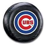 Chicago Cubs MLB Black Spare Tire Cover Size: J - 27 x 8 Inch
