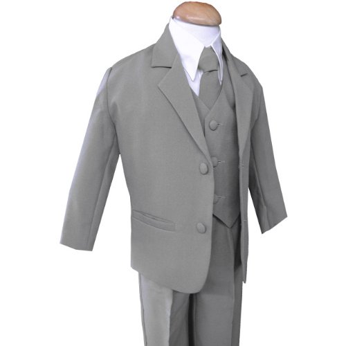 Formal Suit Set Silver for Boys From Baby to Teen