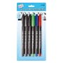 6 Pack High Quality CD/DVD Plastic Glass Metal Blue Red Green Black Markers