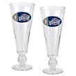 Cleveland Cavaliers NBA 2pc Pilsner Glass Set with Basketball on stem - Oval Logo by Great American Products