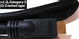 6ft PTC DELUXE GOLD Series HDMI 1.3 Category 2 and CL2 Rated Cable - PS3, Xbox, HD-DTV, HD-DVD, Digital Cable Box, Blu-Ray