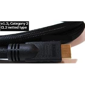 15ft PTC DELUXE GOLD Series HDMI 1.3 Category 2 and CL2 Rated Cable - PS3, Xbox, HD-DTV, HD-DVD, Digital Cable Box, Blu-Ray