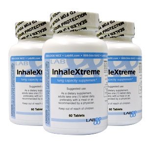 InhaleXtreme - Lung Capacity Supplement - 2 Bottles Plus 1 Free! - By Lab88 by InhaleXtreme
