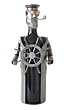Ted the Sea Captain Handcrafted Metal Bottle Sculpture