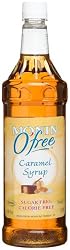 Monin Caramel Syrup O'free (Sugar Free, Calorie Free), 33.8-Ounce Plastic Bottles (Pack of 4)