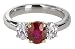 Platinum and 18k Yellow Gold Ruby and Diamond Ring (1.51 ct ruby center, 0.73 cttw diamonds), Size 6