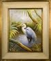 Artmasters Collection KM89746-40A Blue Heron II Framed Oil Painting