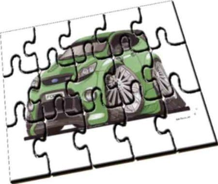Personalisiertes Koolart - Ford Focus RS Car - A5 Holzpuzzle by Eminence Gifts Ltd