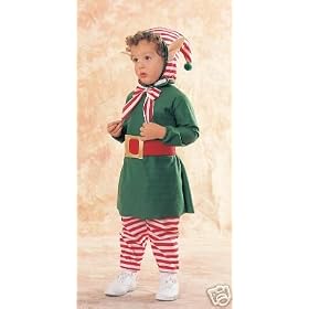 LIL ELF CHRISTMAS COSTUME CHILD SZ 2-4