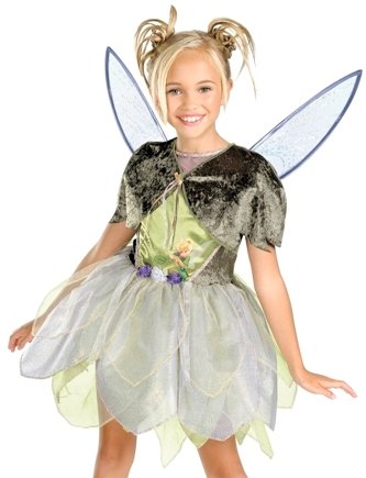 Kids Girls Costume Disney TinkerBell Fairy Oufit S Girls Small (Size 4-6X)