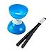 ELENKER New Big Bowl Diabolo Chinese Yo Yo Juggling Spinning Classic Toys with Hand Sticks Blue