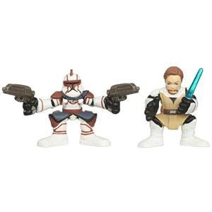 Star Wars 2010 Galactic Heroes 2Pack ObiWan Kenobi Commander Fil