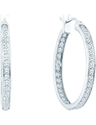 1.0CTW DIAMOND FASHION HOOPS