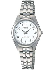 LTP1129 3-Hand Analog Ladies Fashion White Face Silver Metal Band Watch