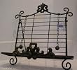 Worn Antique Green Cookbook Stand Book Holder Easel