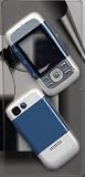 XpressNetworks - Nokia 5300 Steel Blue and White Mobile Phone Cover/Facia