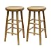 Winsome Wood 24-Inch Swivel Seat Barstool with Natural Finish, Set of 2