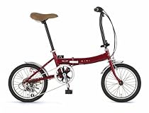 ミニ Mini FDB166 クラシックレッド 16インチ6段変速折畳み自転車