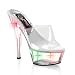 Pleaser Shoes Women's KISS-201LT, 6" Stiletto Heel Lite-Up Platform Slide