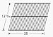 Music City Metals 50601 Porcelain Steel Wire Cooking Grid Replacement for Select Amberlight and Broilmaster Gas Grill Models