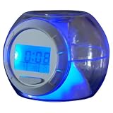 7 Color Changing Light Alarm Clock with 6 fun Sounds