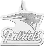 Sterling Silver NFL New England Patriots Logo Charm