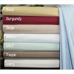 100% Egyptian Cotton Striped Sheet Set, 300 Thread Count - Various Colors & Sizes
