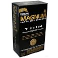 Trojan Magnum Thin Lubricated Premium Latex Condoms 12 ct