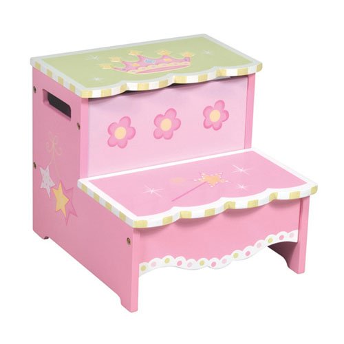 Kids / Children's Princess Swan Lake Bed Side Storage Step Stool