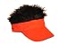 Flair Hair Black Hair Visor, Red