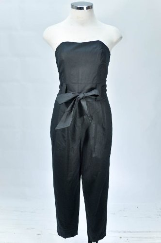 French Connection Black Tube Top Knit Jumpsuit (2)