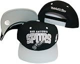 San Antonio Spurs Black/Grey Two Tone Snapback Adjustable Plastic Snap Back Hat / Cap