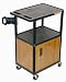 Pegasus Adjustable Multi-height Plastic Cart with Steel Locking Cabinet