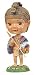 BOY W/ FEATHER COAT - DASHBOARD DOLL BOBBLE HEAD - NODDING HEAD
