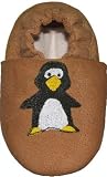 Tibet PLATEAU soft soled infant full grain leather baby shoes penguin