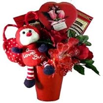 Love Bug Chocolate and Candy Bouquet - A Great Valentines Day Gift!