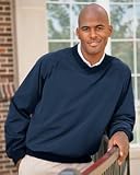 Athletic - V-Neck Pullover Microfiber Windshirt