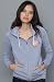 Obey The Lost & Found Pullover Hoody in Stonewash hood ,Sweatshirts for Women